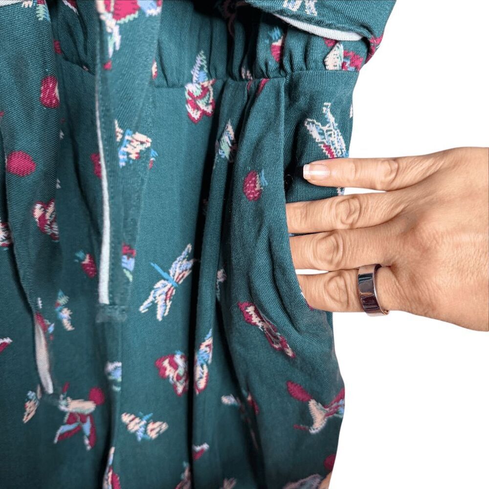 Matilda Jane Evergreen Dream womens jumpsuit small birds butterfiles - Picture 9 of 9